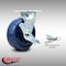 Service Caster 6 Inch SS Solid Poly Caster with Roller Bearing and Brake/Swivel Lock SCC SCC-SS30S620-SPUR-TLB-BSL - alternate 6